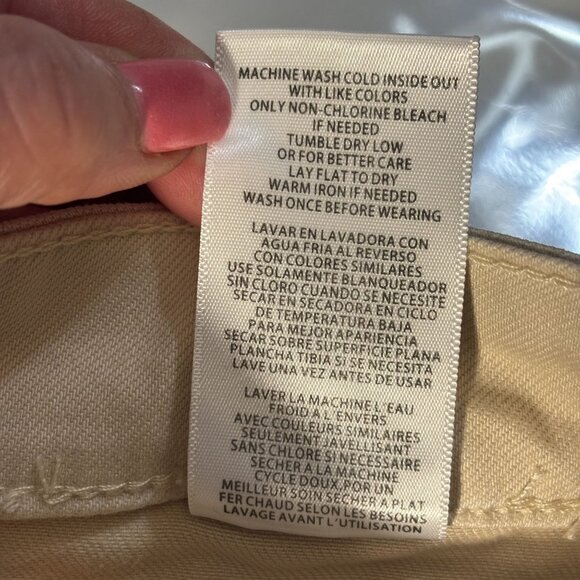 Kut From The Kloth Meg Beige Wide-Leg Pants Size 12 Cotton Blend - Picture 12 of 13